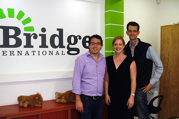 Bridge International Academies' co-founders: Jay Kimmelman (CEO), Shannon May (CSO), and Phil Frei.